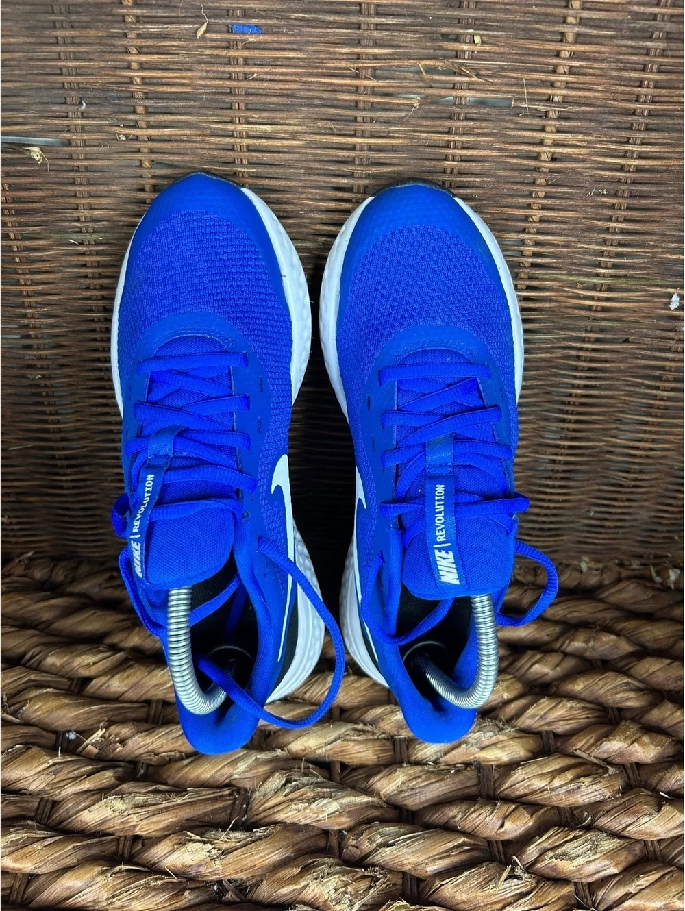 Nike blue running shoes